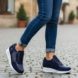Damskie sneakersy na koturnie wygodne buty sportowe
