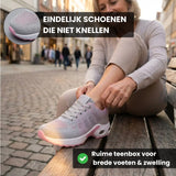 Ortopedyczne sneakersy z dzianiny i szerokim noskiem