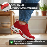 Ortopedyczne sneakersy z dzianiny i szerokim noskiem