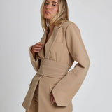 Damska Marynarka Oversize z Paskiem – Elegancki Blezer