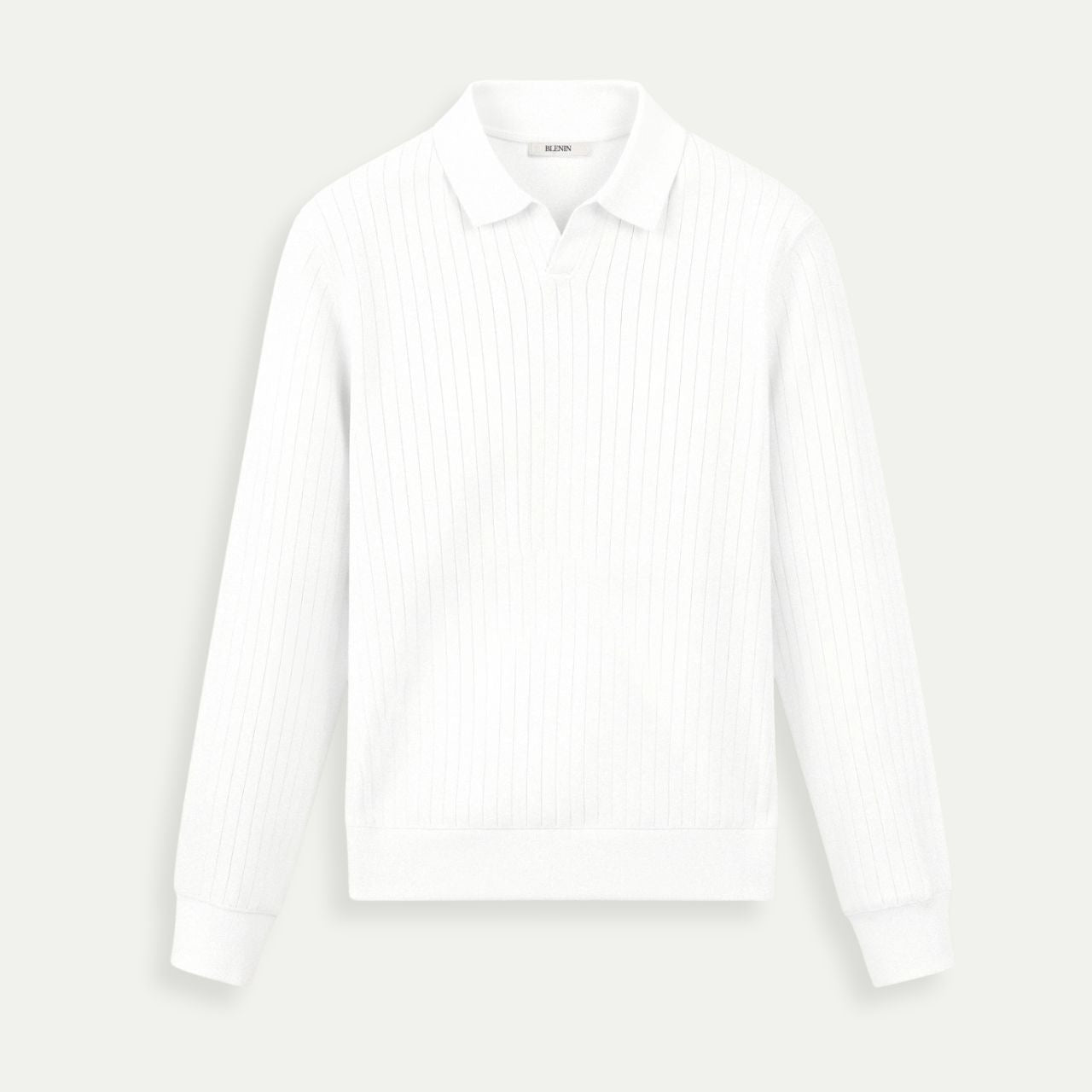Męska Koszulka Polo Długi Rękaw Minimalistyczna Elegancja