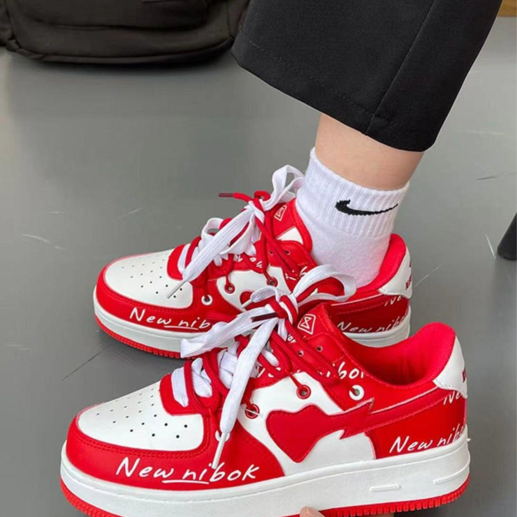 Damskie Sneakersy Casual Retro na Platformie Sportowe