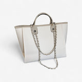 Elegancka Torebka Damska Shopper z Łańcuszkiem Pojemna
