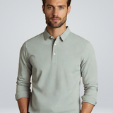 Męska Koszulka Polo Długi Rękaw Slim Fit Nowoczesna Elegancja