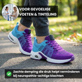 Ortopedyczne sneakersy z dzianiny i szerokim noskiem