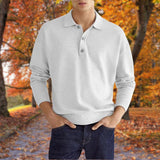 Elegancki męski sweter polo z kołnierzykiem