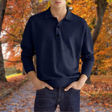 Elegancki męski sweter polo z kołnierzykiem