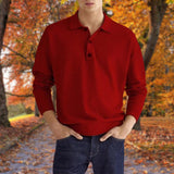 Elegancki męski sweter polo z kołnierzykiem