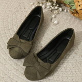 Baleriny Damskie Eleganckie z Kokardą Wygodne Buty Casual