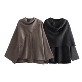 Eleganckie Ponczo Damskie Oversize do Miejskich Stylizacji