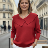 Damski Sweter Jesienny Elegancki Zielony Elegancki