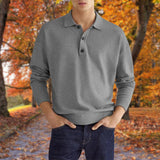 Elegancki męski sweter polo z kołnierzykiem