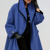 Oversize płaszcz elegancki luźny stylowy ciepły klasyczny