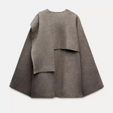 Eleganckie Ponczo Damskie Oversize do Miejskich Stylizacji