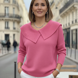 Damski Sweter Jesienny Elegancki Zielony Elegancki