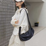 Minimalistyczna torebka na ramię miękka elegancka torba casual