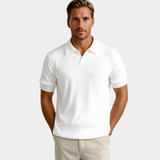 Męska Koszulka Polo Biała Slim Fit Minimalistyczny Styl Premium