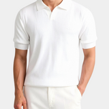 Męska Koszulka Polo Biała Slim Fit Minimalistyczny Styl Premium