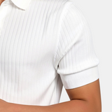 Męska Koszulka Polo Biała Slim Fit Minimalistyczny Styl Premium