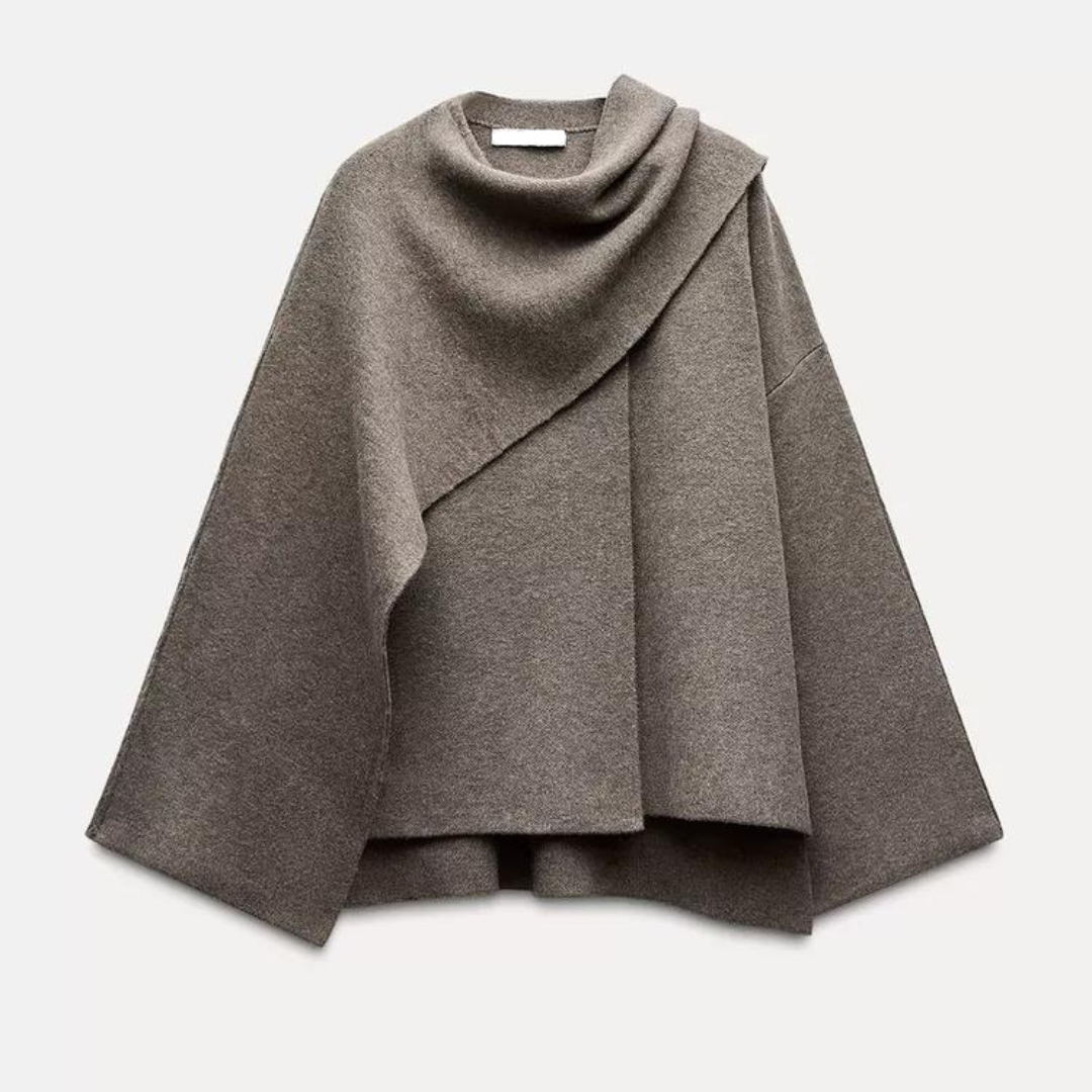 Eleganckie Ponczo Damskie Oversize do Miejskich Stylizacji