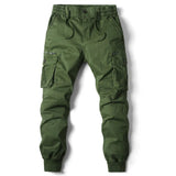 Męskie Spodnie Cargo Jogger Kieszenie Taktyczne Styl Streetwear