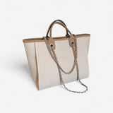 Elegancka Torebka Damska Shopper z Łańcuszkiem Pojemna