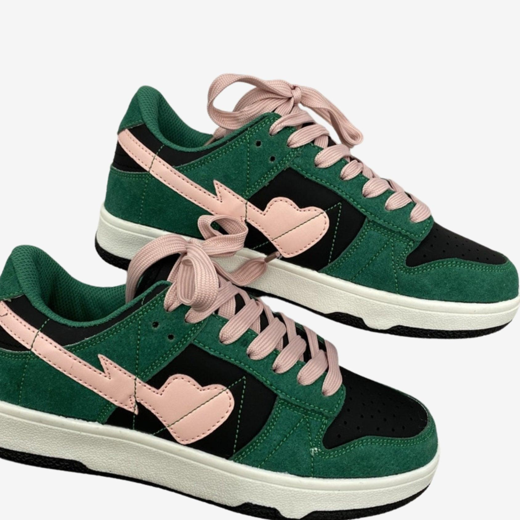 Damskie Sneakersy Casual Retro na Platformie Sportowe
