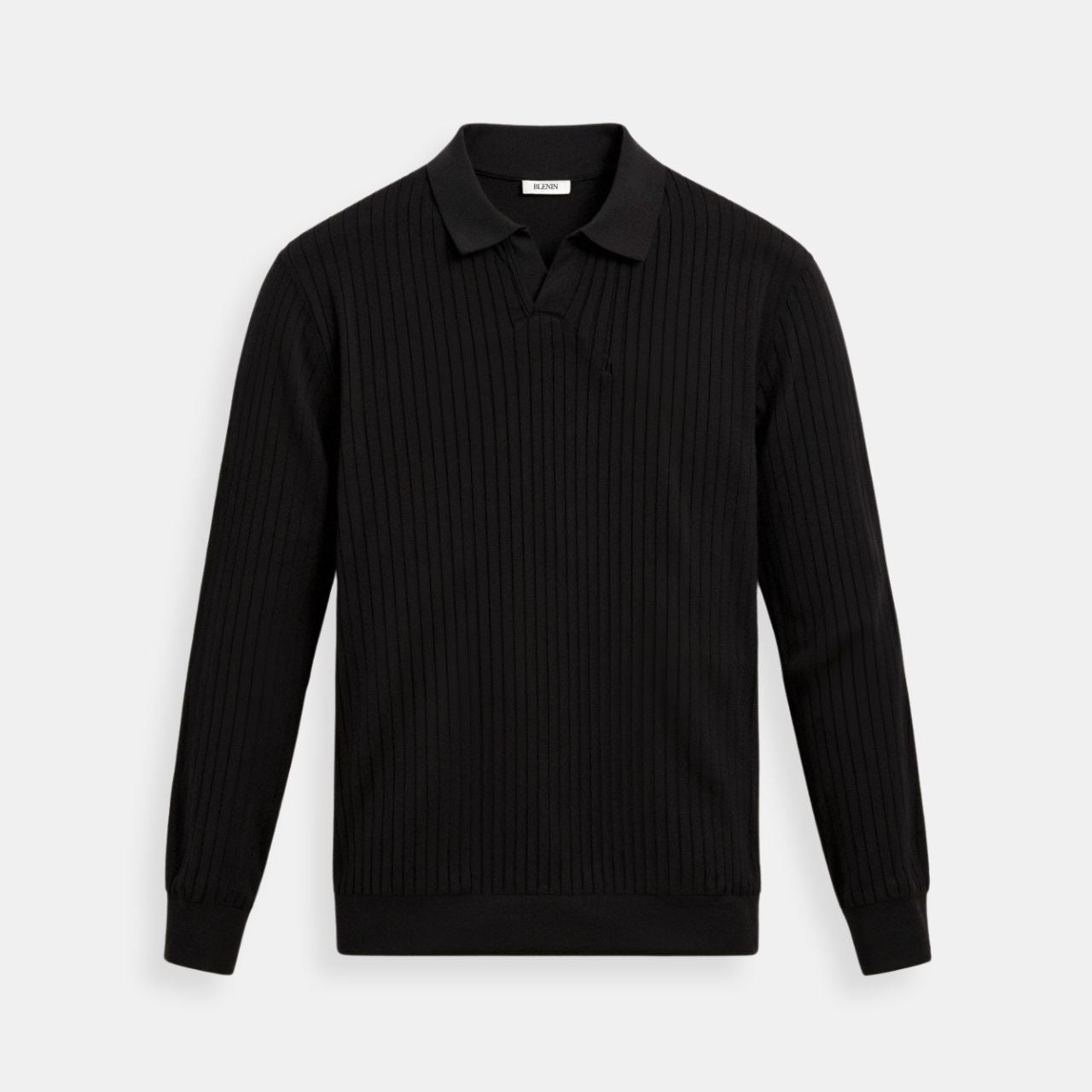 Męska Koszulka Polo Długi Rękaw Minimalistyczna Elegancja