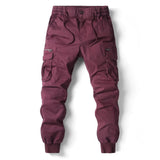 Męskie Spodnie Cargo Jogger Kieszenie Taktyczne Styl Streetwear