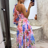 Sukienka Maxi w Kwiatowy Print