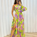 Sukienka Maxi w Kwiatowy Print