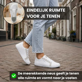 Szerokie sneakersy komfortowe z miejscem na palce