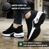 Ortopedyczne sneakersy z dzianiny i szerokim noskiem