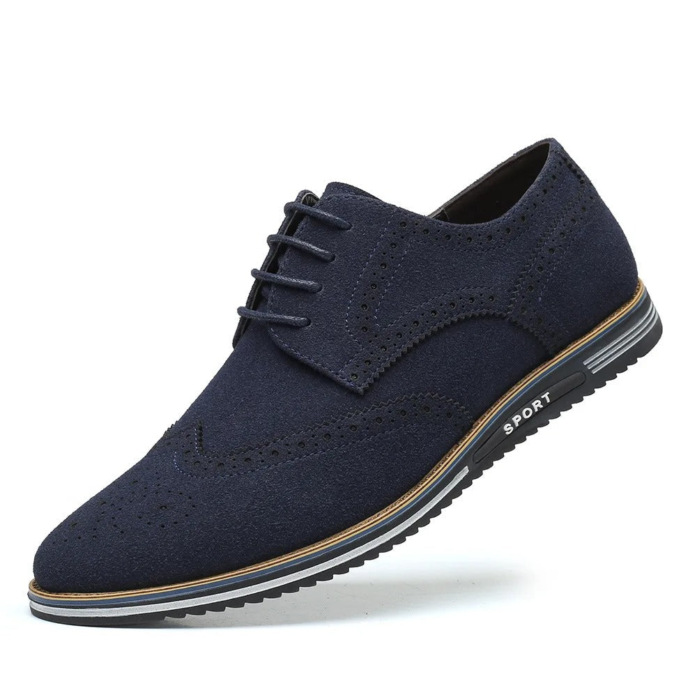 Męskie klasyczne buty sznurowane, eleganckie i wygodne