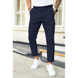 Męskie Spodnie Eleganckie Slim Fit Nowoczesny Styl i Komfort