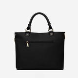 Skórzana torba shopper z odpinanym paskiem