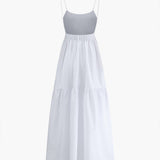 Sukienka Maxi z Odkrytymi Plecami