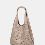 Ażurowa Torebka Damska Shopper Lekka Stylowa
