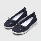 Damskie wsuwane baleriny sneakersy z dzianiny
