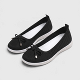 Damskie wsuwane baleriny sneakersy z dzianiny