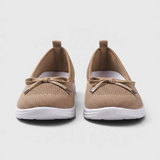 Damskie wsuwane baleriny sneakersy z dzianiny