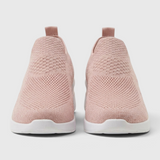 Damskie wsuwane sneakersy na koturnie z dzianiny
