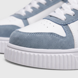 Damskie sneakersy na platformie, sznurowane, dwukolorowe