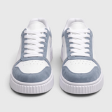 Damskie sneakersy na platformie, sznurowane, dwukolorowe