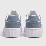Damskie sneakersy na platformie, sznurowane, dwukolorowe