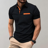 Męska Koszulka Polo Slim Fit z Kieszonką Sportowa Elegancja