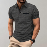 Męska Koszulka Polo Slim Fit z Kieszonką Sportowa Elegancja