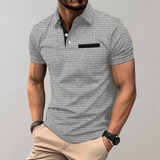 Męska Koszulka Polo Slim Fit z Kieszonką Sportowa Elegancja
