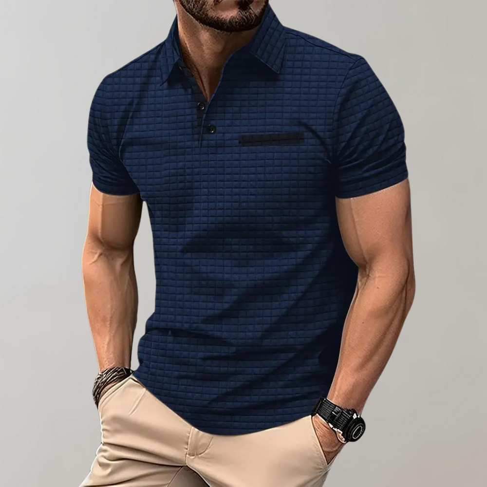 Męska Koszulka Polo Slim Fit z Kieszonką Sportowa Elegancja