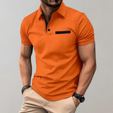 Męska Koszulka Polo Slim Fit z Kieszonką Sportowa Elegancja